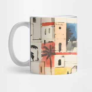 Italian Beach Town Boho Landscape Mug